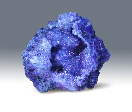 Azurite - sparkle geode deep blue ornamental stone 