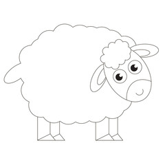Cartoon outlined object.