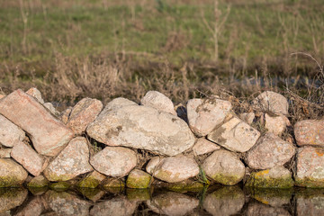 Dried wall