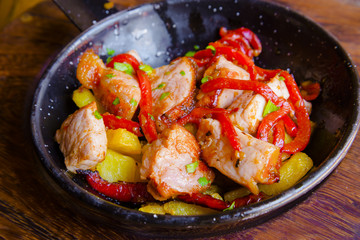 Fried meat pieces - spanish tapas