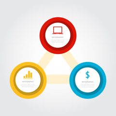 Modern business infographic Vector illustration