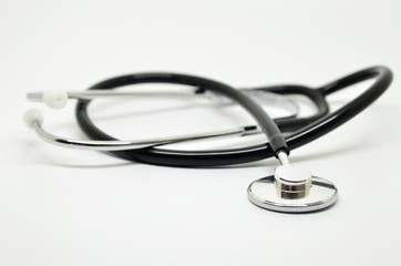 Medical stethoscope isolated