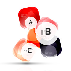 Vector shiny blank web option boxes