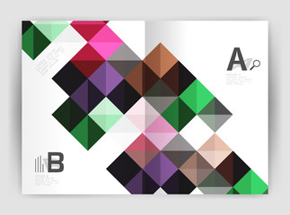 Fototapeta premium Vector square template background