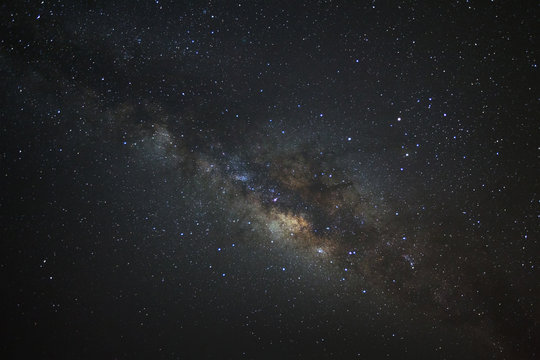 Clearly milky way on night sky