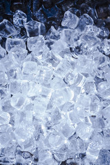 Ice cubes background - cool concept