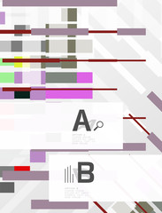 Abstract geometrical texture with infographic options