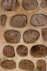 Stone rocks bricks Wall rustic textured background
