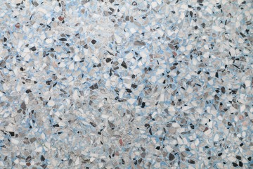 Stone wall texture, Terrazzo Marble surface floor pattern and blue color for background