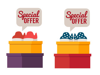 Shoes sale. Vector shopping illustration