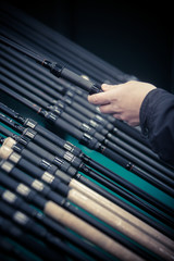 Fishing rods detail