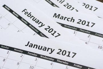 Obraz premium calendar page background