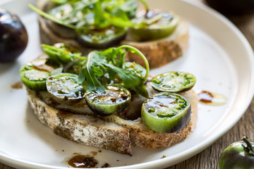 Tomatoes and Rocket Bruschetta