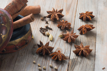 various spices