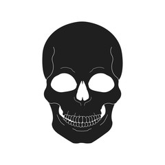Black skull illustration
