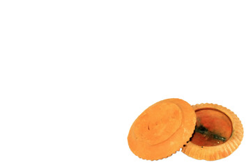 Stand of fragrant candle isolate