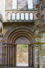 Monastery ruins in Paulinzella in Thuringia Germany