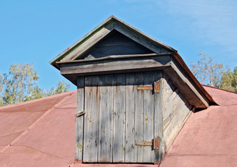 Old garret door