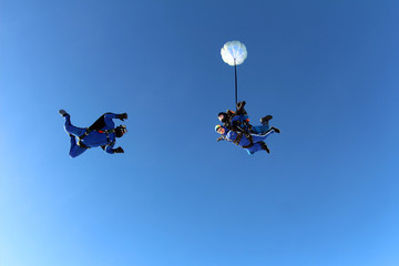 Obraz na płótnie Canvas tandem skydive