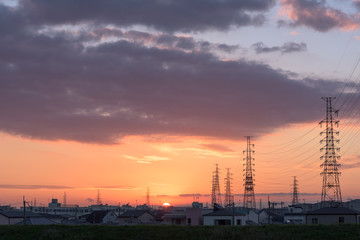 夕暮れの風景