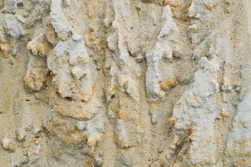 the texture is light sand after the rain