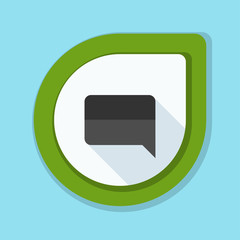 Naklejka premium Chat Mesage button illustration