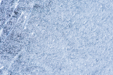 Fototapeta na wymiar Abstract background, white texture was cracked on ice surface, Close up on frozen texture. To show a shiny detail inside wonderful of transparent. for mapping 3D object.