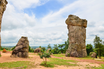 Stonehenge of Thailand (Mor Hin khao), The ancient strange stone is  landmark at Chaiyaphum...
