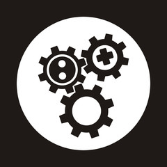 gear icon vector, flat design best vector icon