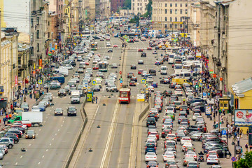 Ligovsky Avenue. St. Petersburg.