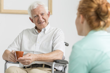 Obraz premium Coffee with carer