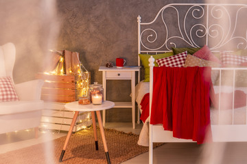 Romantic bedroom interior