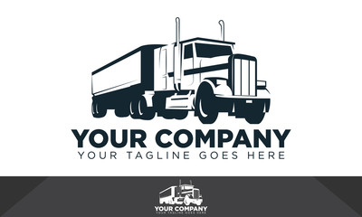 Fototapeta premium Truck logo, automotive logo, logo template