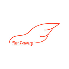 fast delivery with wing like car