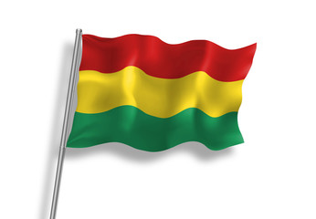 Drapeau de Bolivie en qualité vectorielle 