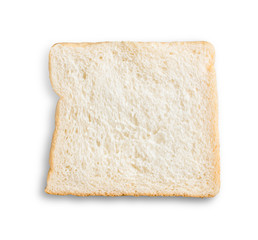 sliced bread isolated on white background