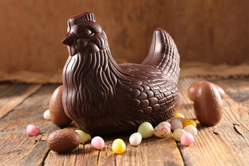 chocolate hen