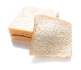 sliced bread isolated on white background