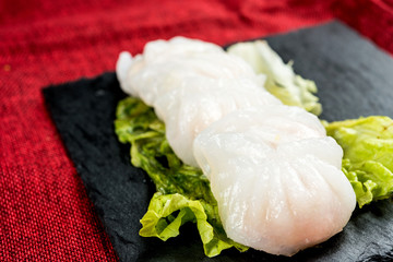 Chinese food Fried dumplings on plate