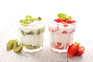fruit and yogurt