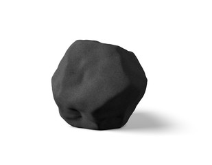 Stone isolated on white background.