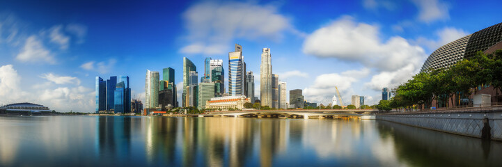 Obraz premium Singapore Skyline and view of Marina Bay