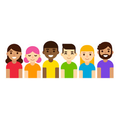 LGBT group of people