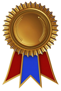 Award medal with ribbon 