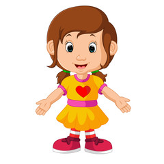 cute girl cartoon