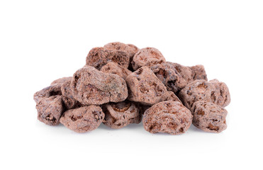 Salted Plum on white Background