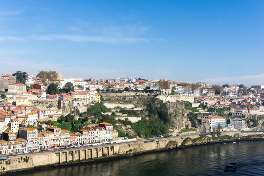 PORTO, PORTUGAL - November 17, 2016. Street view of old town Porto, Portugal, Europe, is the second largest city in Portugal, has a population of 1.4 million. © ilolab