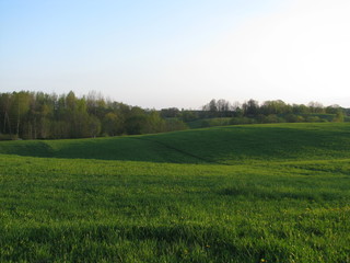 Latvian country landscape