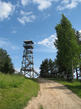 Wooden watchtower