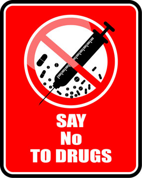 say no to drugs, sticker
